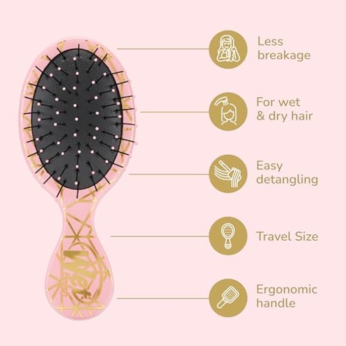 Wet Brush Mini Detangle-Geo Hearts NEW** - Image 4